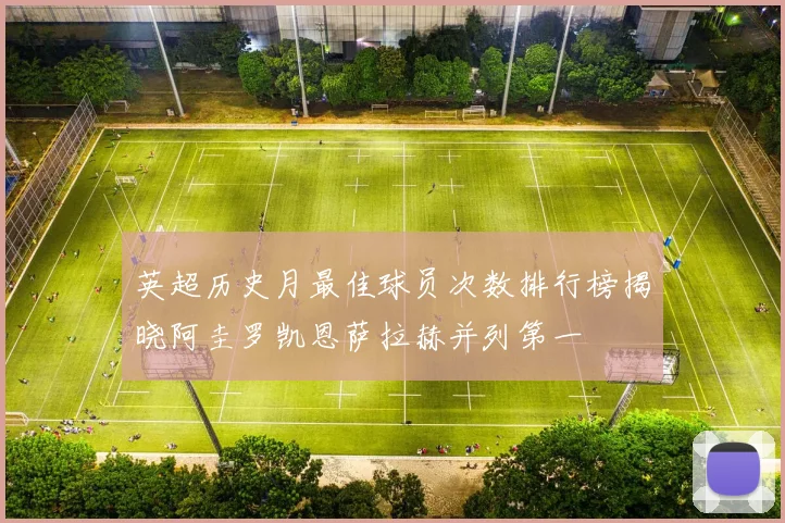 英超历史月最佳球员次数排行榜揭晓阿圭罗凯恩萨拉赫并列第一