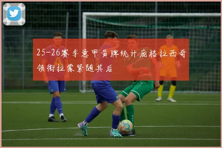 25-26赛季意甲黄牌统计庞格拉西奇领衔拉蒙紧随其后